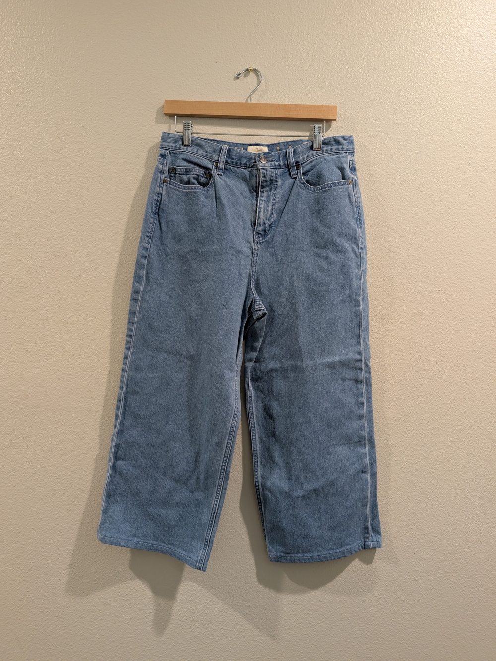 Kate Spade Classic Light Blue Wide-Leg Crop Women’s Jeans